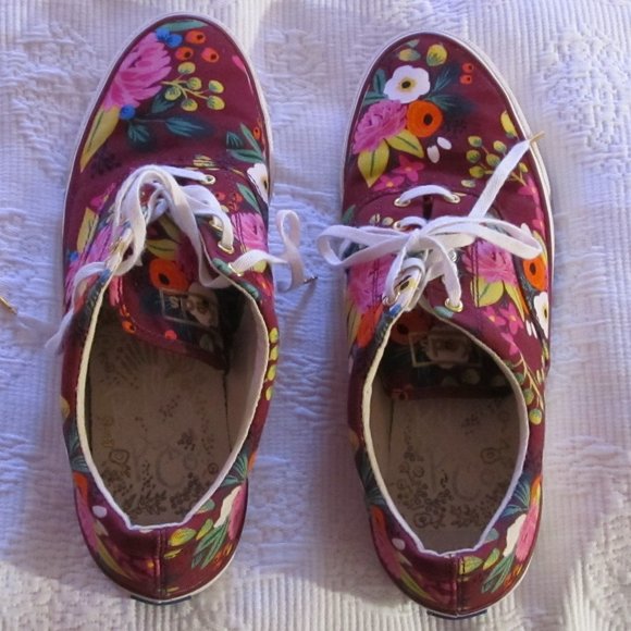 Keds X Rifle Paper Co. Sneakers Size 9 1/2 - Picture 1 of 5